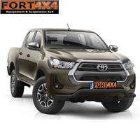 POUR TOYOTA HILUX INVINCIBLE (2021+) PARE BUFFLE BAS SANS GRILLE - VERSION NOIRE