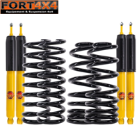 TERRAIN TAMER - Kit de rehausse +40mm pour DODGE RAM 2500 (2014+) Comprend : 4 amortisseurs, 2 ressorts avant, 2 ressorts arrière
