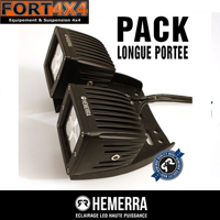 PHARE WORK-PRO 20 HEMERRA LONGUE PORTEE (La paire) + KIT FIXATION PONTET