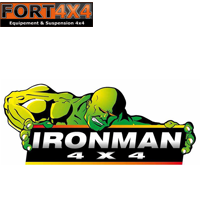 STICKER IRONMAN 4X4 230x100mm (PAR 4 STICKERS)