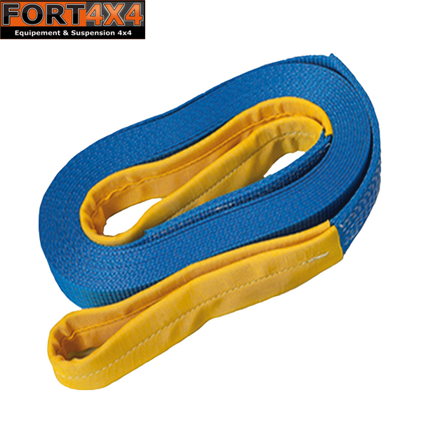 Ceinture de Traction Robuste à Manille Jaune pour 3 Tonnes de Corde de  TractioV4