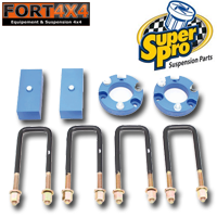 KIT CALES DE REHAUSSE SUPERPRO +45mm TOYOTA HILUX VIGO 2005 à 2015