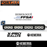 X-PRO RALLYE BARRE LED LONGUE PORTEE HEMERRA HOMOLOGUE FFSA 120 WATTS