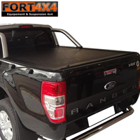 COUVRE BENNE COULISSANT FORD RANGER SUPER CAB 2012+ AVEC ROLL BAR ORIGINE